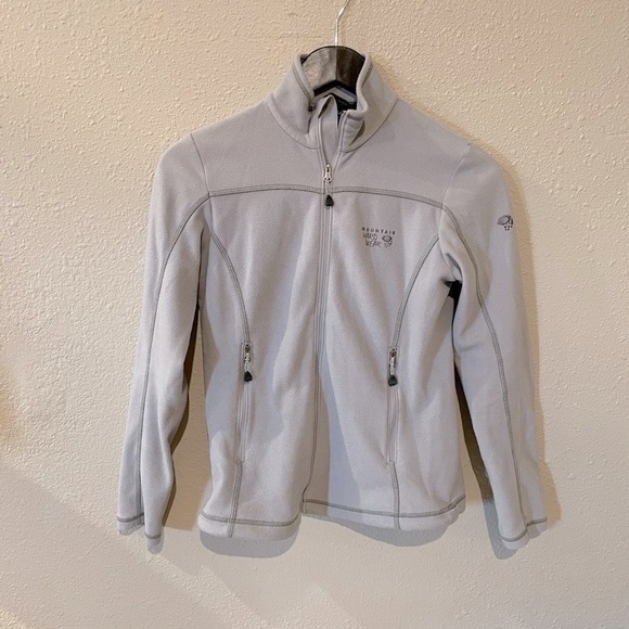 Mountain Hardwear Sweaters - Mountain hardwear full zip grey fleece sweater jacket